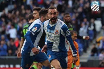 Darder celebra su gol ante el Betis (Foto: RCDE).