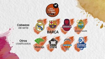 Participantes en la Fase final de la Copa del Rey 2020 de Málaga.