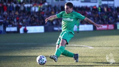 Luca Sangalli anotó dos goles frente al Ceuta (Foto: Real Sociedad).