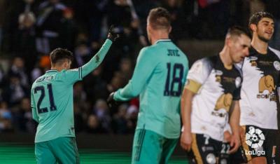 Brahim, celebrando uno de sus tantos (Foto: LaLiga).
