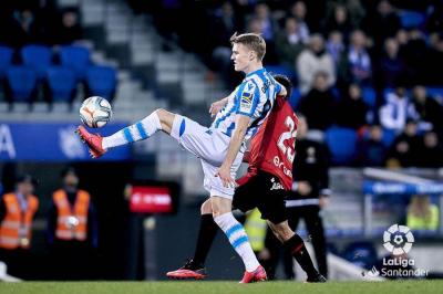 Odegaard, durante el Real-Mallorca (Foto: LaLiga).