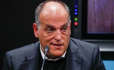 Javier Tebas, presidente de LaLiga, en un acto público (Foto: EFE).