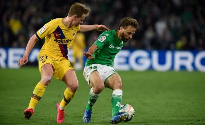 Canales, ante el FC Barcelona (Foto: Kiko Hurtado).