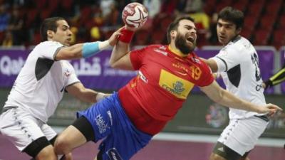 Juan Andreu, con la selección española.
