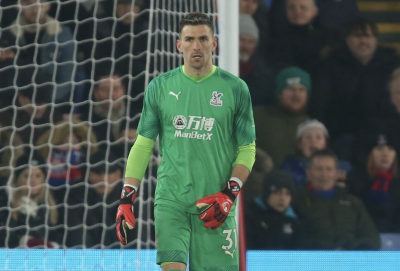 Guaita, durante un partido con el Crystal Palace.
