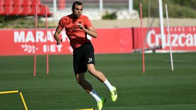 Joan Jordán, en el primer día de entrenamientos (Foto: SFC).