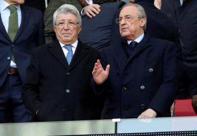 Enrique Cerezo y Florentino Pérez, en el palco del Metropolitano (Foto: EFE).