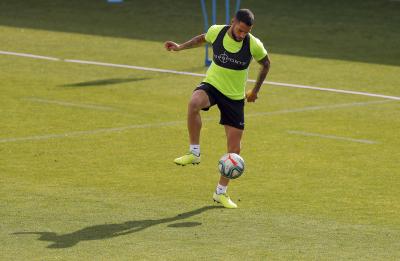 Tete, durante un entrenamiento reciente (Foto: LaLiga).