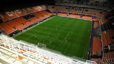Mestalla a puerta vacía (Foto: UEFA)