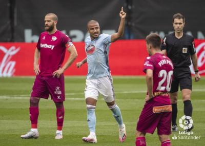 Rafinha celebra su gol con el Celta (Foto: LaLiga).