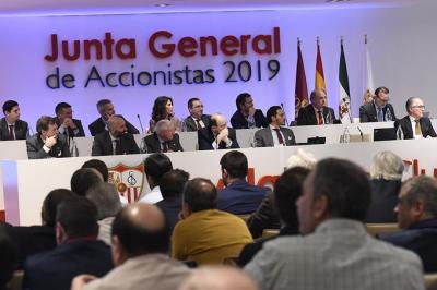 Imagen de la última jJunta del Sevilla.