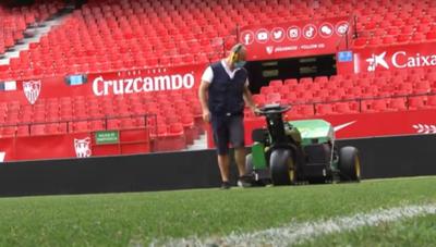 Los trabajos en el Sánchez-Pizjuán (foto: SFC):