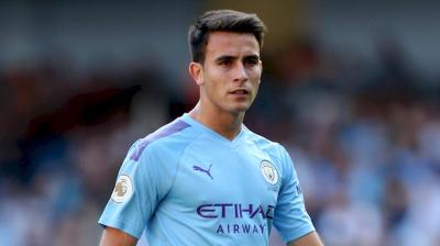 Eric García, en un partido con el Manchester City (Foto: EFE).