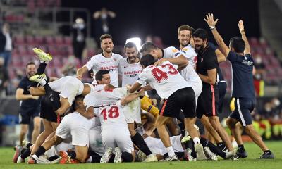 Celebración del triufno del Sevilla FC (Foto: LaLiga).