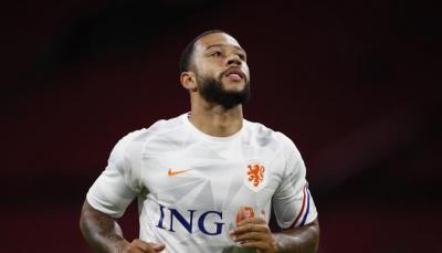 Memphis Depay, con su selección.