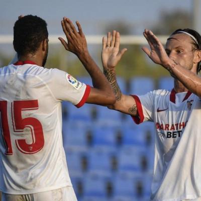 Rakitic y En-Nesyri (Foto: SFC).