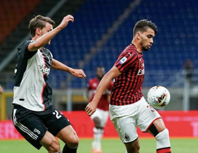Lucas Paquetá con el AC Milan.
