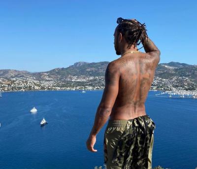 Lewis Hamilton, de vacaciones en Bodrum (Turquía).