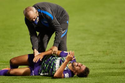 Benkhemassa se duele en el pasado Zaragoza-Málaga (Fotos: Dani Marzo).
