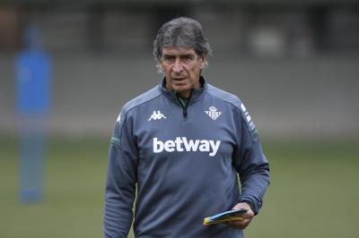 Pellegrini, en el entrenamiento (Foto: Kiko Hurtado).