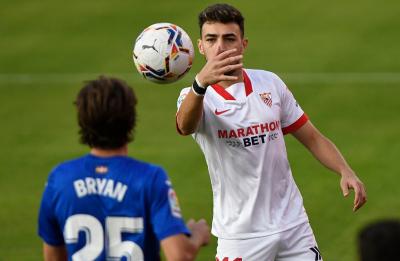 Bryan Gil, jugador del Eibar cedido por el Sevilla (Foto: Kiko Hurtado).