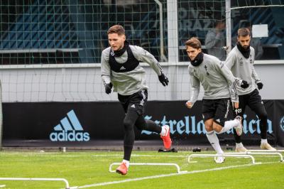 Jorge Sáenz en A Madroa (Foto: RC Celta).