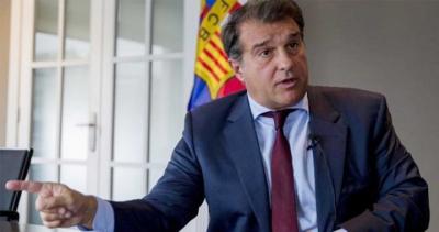 Joan Laporta, en un acto del Barcelona (Foto: EFE).