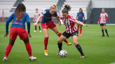 Lance entre el Athetic y el Atlético disputado en Lezama (Foto: Athletic Club)