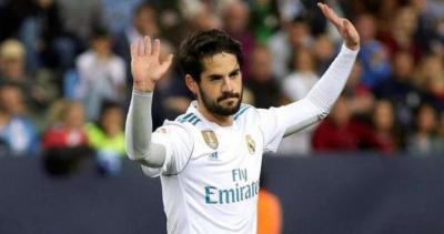 Isco, durante un partido con el Real Madrid (Foto: EFE)