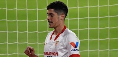 Carlos Fernández, delantero del Sevilla que gusta a la Real.