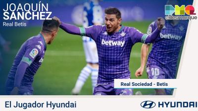 Joaquín, jugador Hyundai del Real Sociedad-Betis.