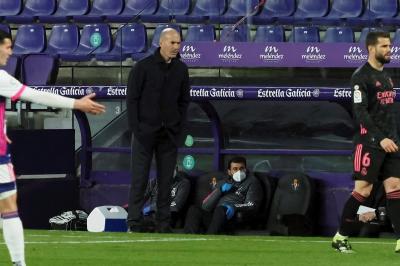 Zidane, en el Valladolid-Real Madrid (Foto: EFE).