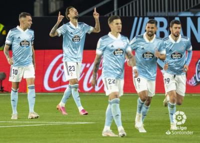 Brais celebra su gol ante el Levante (Foto: LaLiga).