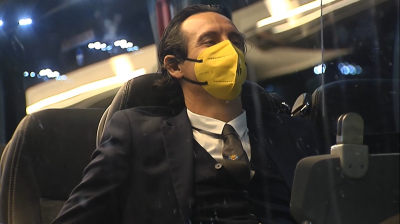 Unai Emery, feliz tras hacer historia con el Villarreal.