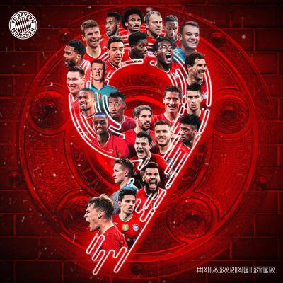 Imagen de celebración del Bayern de Múnich (Foto: FC Bayern).