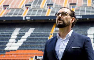 Bordalás, en Mestalla el día de su presentación (Foto: Valencia CF)