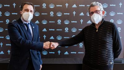 Miñambres y Carlos Mouriño (Foto: RC Celta).
