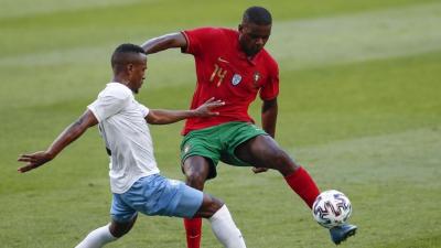 William Carvalho en el último amistoso con Portugal.