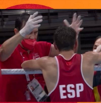 Gabriel Escobar, tras su combate.