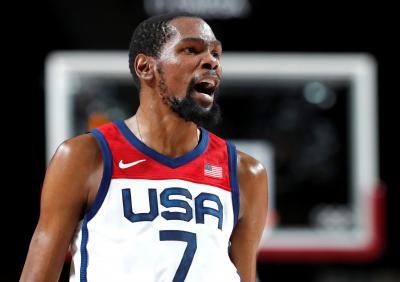 Kevin Durant, en el Estados Unidos-Australia de semifinales (Foto: EFE).