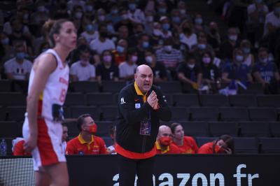 Lucas Mondelo, durante el España-Francia.