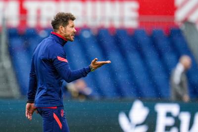 Simeone, durante un amistoso del Atlético de Madrid 21/22 (Foto: Cordon Press).