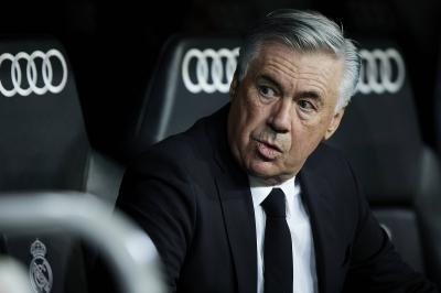Carlo Ancelotti, en el banquillo del Real Madrid en el Santiago Bernabéu (FOTO: Cordón Press).