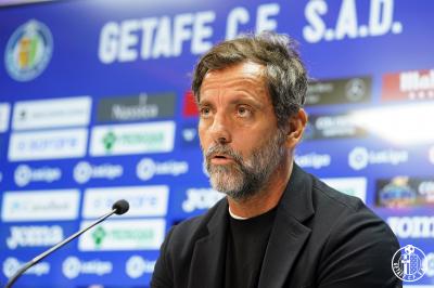 Quique Sánchez Flores, en su presentación como entrenador del Getafe (Foto: GCF).