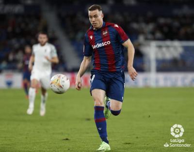 Clerc, durante el Levante-Granada (Foto: LaLiga).