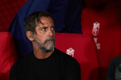 Quique Sánchez Flores, durante un partido del Getafe (Foto: Cordon Press).