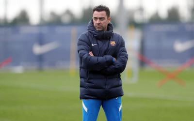 Xavi Hernández, en una sesión del Barcelona (Foto: FCB).