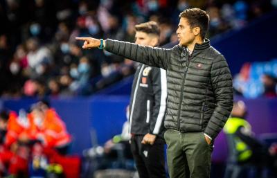 Alessio Lisci durante el partido ante el Osasuna.