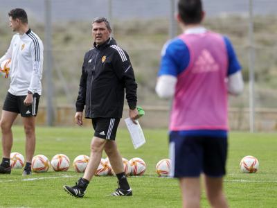 Emilio Larraz, técnico del Deportivo Aragón.