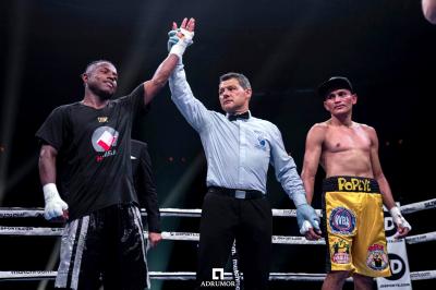 Fran Mendoza ganó a Mejía en la velada del Bilbao Arena (Foto: Adrián Rubio Moreno).